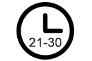 21 bis 30 Minuten